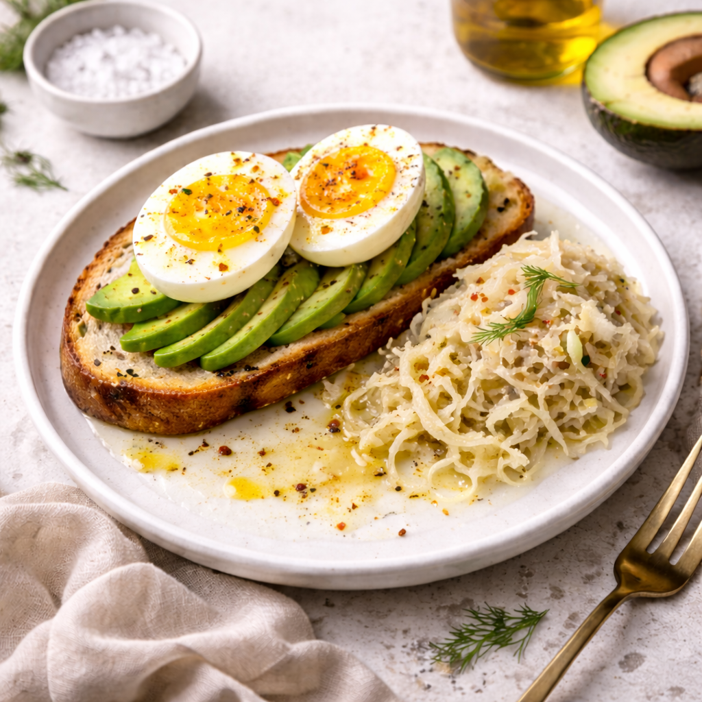 eggs avocado toast by remedy in recipe