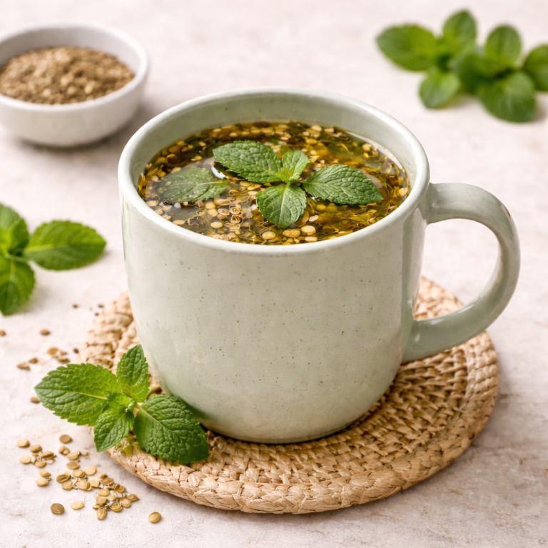 fennel mint infusion digestive tea
