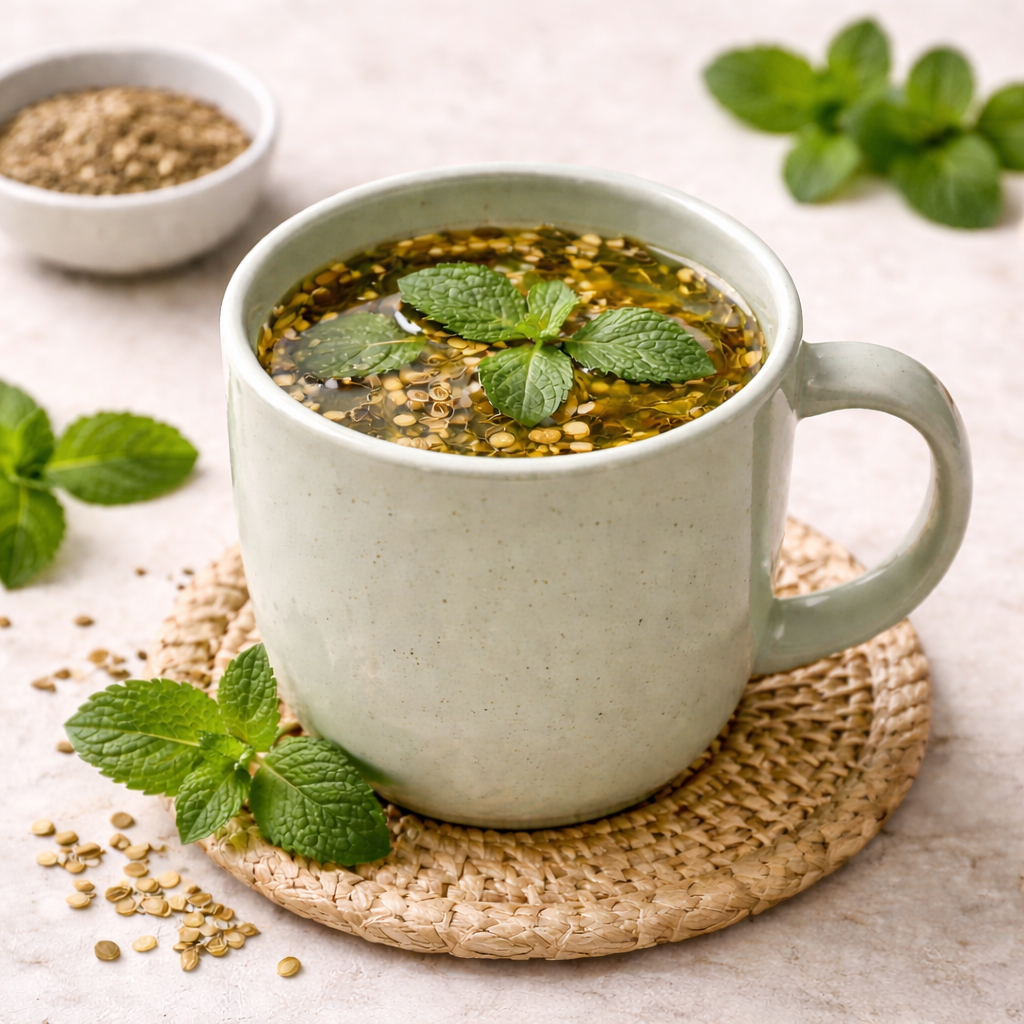 fennel mint infusion digestive tea